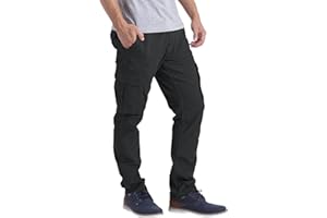 westAce Męskie spodnie robocze cargo o regularnym kroju z kieszonką użytkową na co dzień bawełna outdoorowa trwała bojowa odzież robocza pełne spodnie