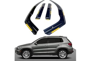 Haibak Juego de deflectores de viento compatibles con VW Tiguan MK1 2008-2015, 5 puertas, 4 piezas en canal