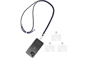 Olliwon Handykette Universal, Handyband zum Umhängen mit 3er Ersatz, Handyschnur Kompatibel mit den meisten Smartphone-Handyhüllen, Schlüsselband Lanyard Dunkelblau