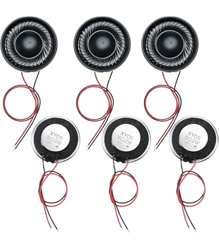 Velleman MLS1 Altoparlante 0.5W - Mini Diffusore 8 Ohm, Risposta 420-4000 Hz - 4
