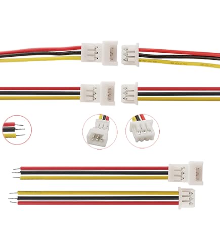 10 SET Mini Micro SH 1.0 Connettore JST a 3 pin con cavi 100MM  13