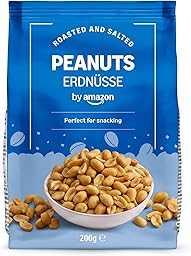 by Amazon Geröstete und gesalzene Erdnüsse, 200 g, 1 Packung