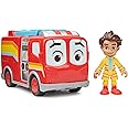 Disney Junior Firebuds, Bo and Flash, Action Figure and Fire Engine Vehicle with Interactive Eye Movement, Kids’ Toys for Boys and Girls Aged 3 and up