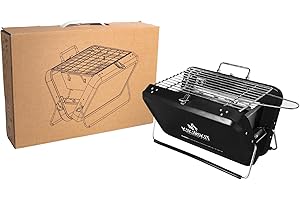 KIKIRIKIT EVERYTHING IN A KIT KIKIRIKIT - KIKIRIKIT - Barbacoa carbón para uso exterior - BBQ Camping, Picnic, Jardín y Playa - regalos navidad originales - Accesorios camper -(Negro, Basic Kit)