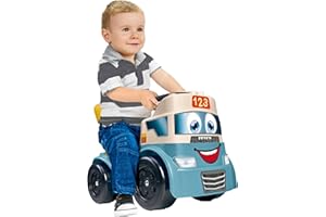 FEBER Motofeber Casual Blocks, Correpasillo de Empuje y Andador, Juego 3 en 1, Incluye Panel de Encajables y 10 Bloques de Figuras Geométricas, Maletero para Guardar Bloques, Famosa (FED32000)