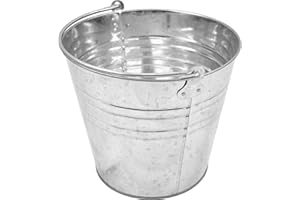 ABD Cubo de Metal galvanizado con asa para trasporte de Materiales o líquidos (12 litros)