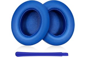TesRank Cuscinetti Auricolari di Ricambio per Beats Studio Wired B0500 / Wireless B0501 / Studio 2 / Studio 3, Cuscino Auricolari Professionali - Blu