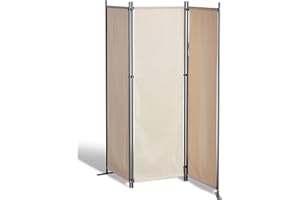 GRASEKAMP Qualität seit 1972 Paravent - Panel de Pared (165 x 170 cm, 3 Partes), Color Beige