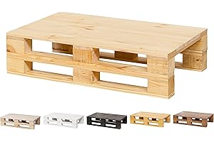 PALETS TALAVERA SL Mesa Auxiliar/Mesa de Centro de PALETS NUEVOS - Mesa Vintage - RÚSTICA (60cm X 36cm, Pino)