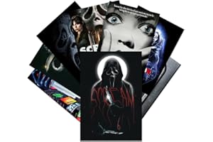 GTOTd Horror Wall Poster 8-Pack 11.5" x 16.5",Horror Movie Merch Party Unframed Version HD Printing Poster for Living Room Bedroom Club Wall Art Decor