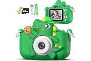 Kinderkamera, masterbee Digitalkamera Dinosaurier Spielzeug, Weihnachts/Geburtstagsgeschenke für Kinder, 1080P HD Kinder Kamera, Kinderspielzeug/Geschenk Junge/Geschenke Mädchen 3-12 Jahre