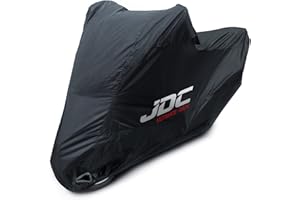 JDC Telo Copri Moto 100% Impermeabile - Ultimate Rain (Extra Forte, Fodera Felpata, Resistente al Calore, Cuciture Sigillate) - M