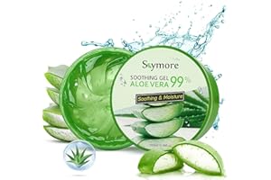 ‎SKYMORE Skymore Aloe Vera Gel, Natürliche Aloe Vera Creme für trockene Haut, After Sun Gel, Beruhigende und Pflegende, Natürliche Feuchtigkeitspflege für Gesicht, Körper und Haar - 300ml