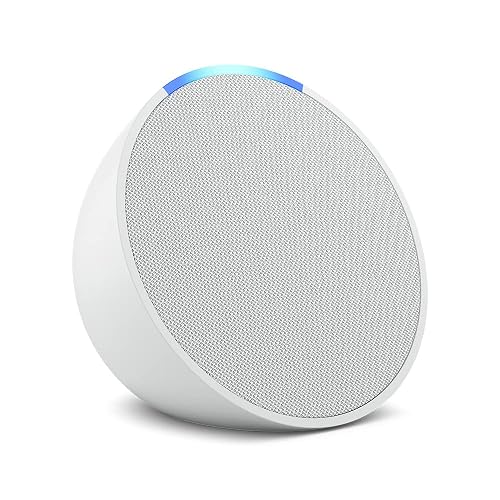 Echo Pop (Newest gen) | Full sound compact Bluetooth smart speaker with Alexa | Glacier White