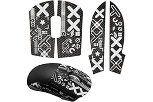 CARREUTY Mouse Grip Tape Set kompatibel mit Logitech G Pro Wireless X Superlight, Anti-Slip Gaming Skins Mouse Ultrathin Schweißabsorbierend rutschfest Selbstklebend 0.5mm Gaming Zubehör Griffband