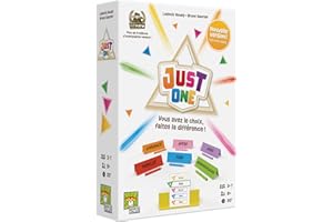 Asmodee - Just One - Jeu de Société Coopératif pour Enfants dès 8 Ans - Jeu de Cartes d'Ambiance en Famille avec Mots à Deviner - 3 à 7 Joueurs - 20 Min - Version française