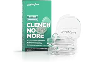 TheSleepGuard Mouth Guard for Clenching Teeth at Night [Pack of 4, Small & Large Sizes] – Custom Night Guards for Teeth Grinding – Nighttime Protection During Sleep for Men and Women