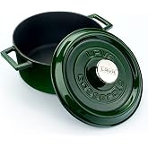 Lava Metal Premium Serisi - D&ouml;k&uuml;m Yuvarlak Tencere, 24 cm, Majolik Yeşil