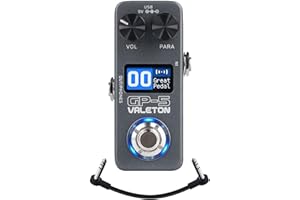 Valeton GP-5 Super kompakter Multi-Effekt-Prozessor und NAM-/IR-Lader-Pedal (inkl. 1 zusätzliches TS-Kabel von Volktone)