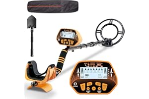 SUNPOW Metal Detector High Accuracy Metal Detector for Adults & Kids, LCD Display with Adjustable Light, Pinpoint Function & DISC Mode, 10 Inch Waterproof Search Coil, Multiple Audio Prompts