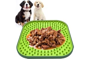 RUCACIO Licky Mats for Dogs and Cats, Crate Lick Mat for Dog Anxiety Relief, Dog Lick Mats Dog Slow Feeding Pad for Bathing, Grooming and Training