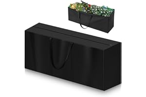 Nizirioo Borsa da giardino impermeabile per cuscini: resistente agli strappi, in tessuto Oxford, 210D, impermeabile, con maniglia per il trasporto