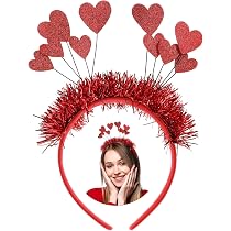 Cerchietto Natalizio Con Fiori Rossi, Bacche E Fiocchi Di Neve - Accessorio Per Capelli Festivo Per Donne E Ragazze (Tipo B) - 3