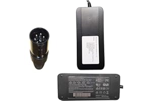 POWATECHNIC Chargeur de Batterie au Lithium 36V-42V 2A XLR 4 Broches pour TranzX, Derby, B-Twin, Batribike, BionX et Plus Encore! (TranzX 4 pin)