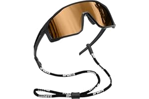 Joopin Gafas Ciclismo Hombre Polarizadas Envolventes Gafas de Sol Deportivas Mujer Montura TR90 Ligera Protección UV400 para Running Bicicleta Senderismo