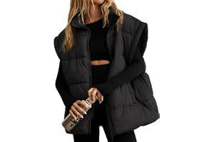 Fengbay Ärmlös dunjacka för kvinnor, lätt och varm jacka med quiltad chic ärmlös väst, perfekt för höst vinter för vandring