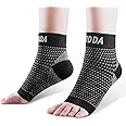 AVIDDA Plantar Fasciitis Socks 2 PAIRS, Compression Foot Sleeves for Sport Arthritis Pain Relief, Ankle Support Brace for Men and Women Black M