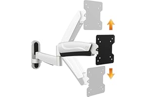 RICOO Supporto monitor muro S2711 Girevole Inclinabile Schermo PC 15-33" (38-84 cm) Staffa monitor universale LED/LCD VESA 75 x 75 100 x 100