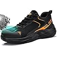 Steel Toe Shoes for Men Work Safety Shoes Industrial Construction Shoes Mid Cut Industrial Boot Work Sneakers Comfortable Lightweight Safety Shoes for Work