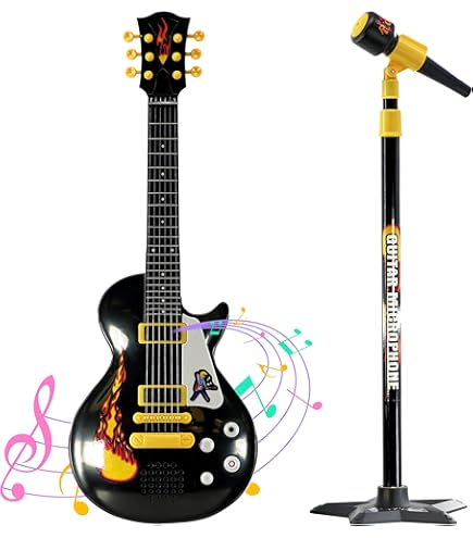 「UG-Kai出品」 Guitar Sound CD-ROM My Music World' Electronic Toy Guitar for Kids | Colourful