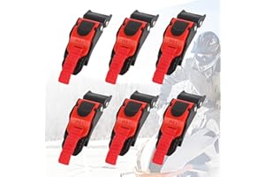 HEILOK 6 PCS Quick Release Helmet Strap Buckle Universal Adjustable Motorcycle Helmet Chin Strap Clip Durable Heavy Duty Quick Release Helmet Strap Speed Clip For Any Helmet