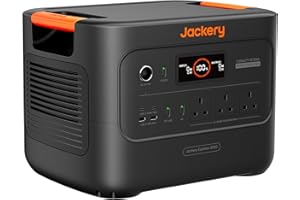 Jackery Explorer 3000 v2 Portable Power Station, Smaller & Lighter 3kWh LiFePO4 Solar Generator, 1.4H Fast Charge, 2990W/3072Wh Camping Power Pack for Power Outages, RVing, Home Use, Emergencies