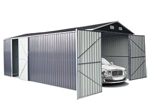 ITALFROM Box Casetta Casette Rimessa Ripostiglio Garage Auto Giardino Zincata Antracite Misura cm 500x300x232h - cod. [4535]