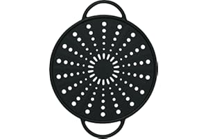 Emsa SMART KITCHEN Couvercle anti projections, passoire, en silicone 26 cm anthracite