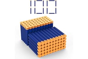 DEWEL 7.2cm Refill Foam Darts, 100pcs Blue Dart Refill Foam Bullets for Nerf N-strike Elite Series, Toy Guns Bullets Darts Refill Compatible with All Elite Blasters, Outdoor Games Sports