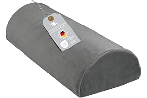 ‎XDREAM XDREAM bequemes Kniekissen für Seitenschläfer | Orthopädisches Beinkissen aus Memory Foam zur Entlastung von Knie und Rücken | Halbnackenrolle, Nackenrolle, Lendenkissen |Waschbarer Überzug