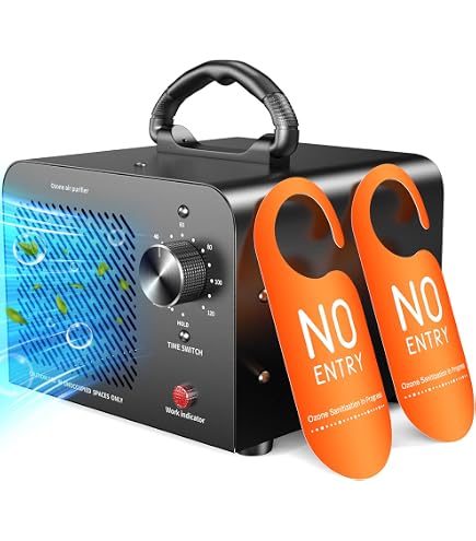 Générateur D'ozone 20000mg/h, Charmline, avec Télécommande et écran Tactile Haute Résolution, avec Minuterie, Tueur D'odeurs pour Voiture,Chambre,Garage,Fumée et Animaux Domestiques