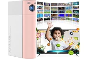 MIAROZ AR Motion Gaming Console for Kids: Plug & Play TV Video Game System for Indoor Physical Play Interactive Family Fun Best Gift for Game Nights Parties Playtime and Playdates (Pink/White a)