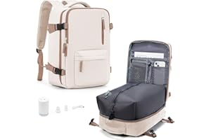 HPLQQ Vacuum Backpack Travel Bag with Pump,Ryanair Underseat Cabin Bags 40x30x20, Carry-ons Hand Luggage Bag Travel Backpack Cabin Size 45x36x20 for Easyjet Backpack with Trolley Sleeve