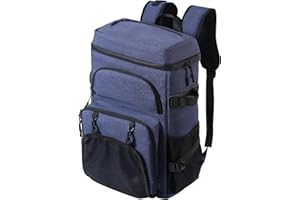 DEWUR Zaino termico, da 35 l, impermeabile, con apribottiglie, per picnic, campeggio, spiaggia, escursioni, viaggi, shopping