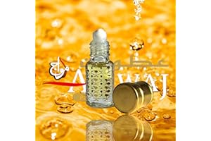 HAFSA ARABIAN FRAGRANCES LTD Golden Dust, 3ml Perfume Oil Roll on by Amwaj Perfumes and Attars, Made in U.A.E