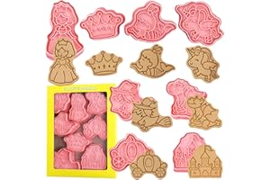 Crethink Fairytale Lot de 8 emporte-pièces 3D pressables Motif conte de fées