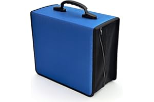 alavisxf xx Étui pour CD, 432 Capacité Boîtier CD, Fermeture Éclair de Protection Film Média Stockage Organisateur Classeur Portefeuille pour Voiture Voyage