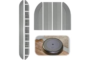 WYTNB Threshold Ramp Mat Door Sill, Universal Sweeper Door Sill, TPE Step Ramp Climbing Mat Kit, Doorway Robot Vacuum Cleaner Threshold, Steps Stairs Doorways Curbs for Xiaomi for NARWAL(Gray)