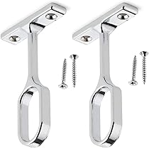 INCREWAY Lot De 4 Supports De Tringle De Placard Creux En Alliage De