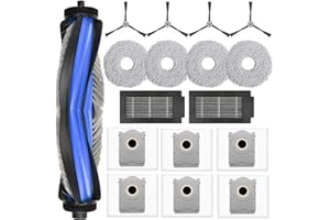 Zubehörset für Ecovacs Deebot T50 PRO Omni/T50 Omni/T50 PRO Omni Gen2, Saprdii 1* Hauptbürste 6*Staubbeutel 4*Wischtücher 2*Filter 4*Seitenbürsten, Ersatzteile Saugroboter Zubehör
